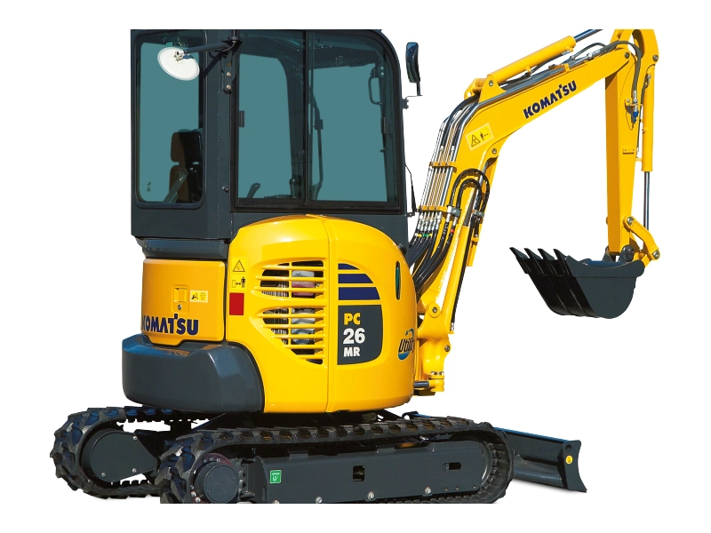 001_mini_pelle_Komatsu_PC26_Location_grue_remorque_nacelle_machine_Pierre_Debyttere_Transport_Celles_location_machines_engins_Tournai_Frasnes_Mons_Mouscron